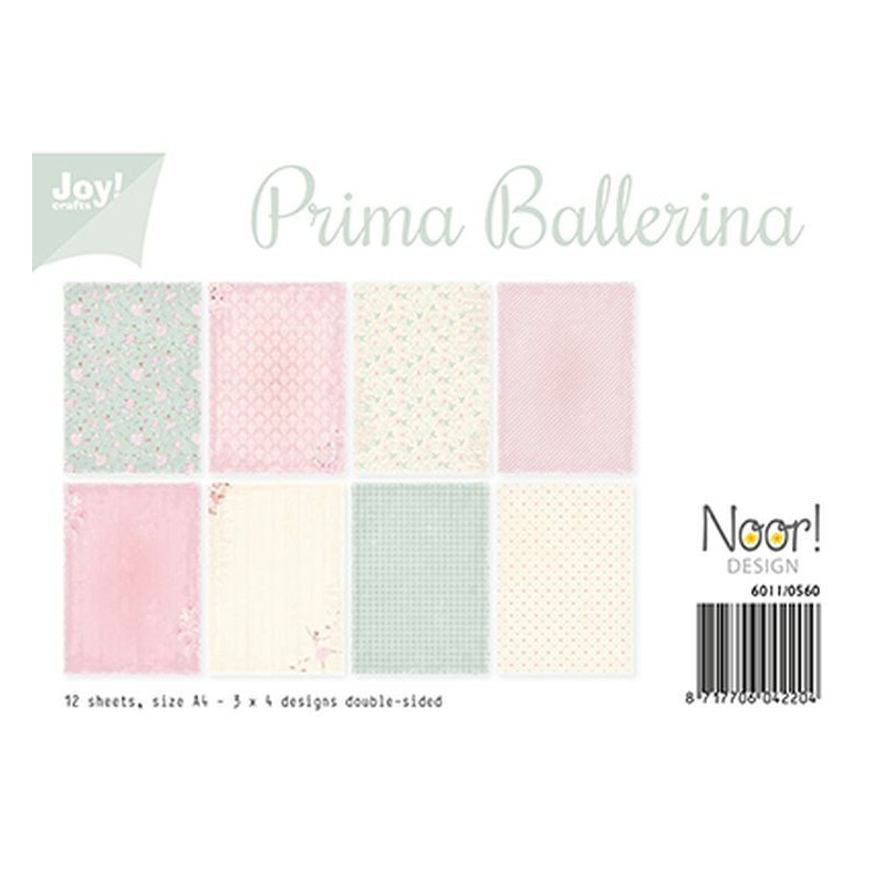 Carta da scrapbooking Joycrafts Paper Set A4 Prima Ballerina