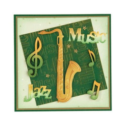 Leane Creatief Wood shapes Musical notes