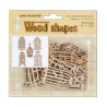 Leane Creatief Wood shapes Birdcages