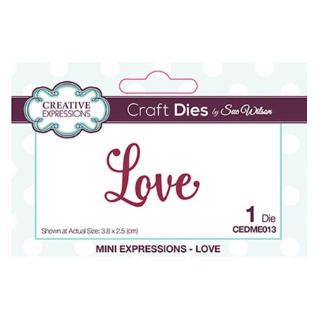 Fustella metallica Creative Expressions Love