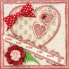 Fustella metallica Marianne Design Collectables Candy hearts NL text + Stamp