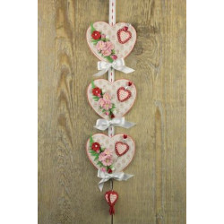 Fustella metallica Marianne Design Collectables Candy hearts GB text + Stamp