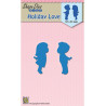 Fustella metallica Nellie's Choice Holiday love