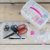 Porta fustellati in plastica a 3 scomparti con divisori