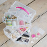 Porta fustellati in plastica a 3 scomparti con divisori