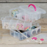 Porta fustellati in plastica a 3 scomparti con divisori