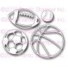 Fustella metallica Sports Ball Icons