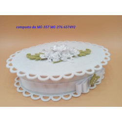 Fustella A4 Cornice Ovale Scallop