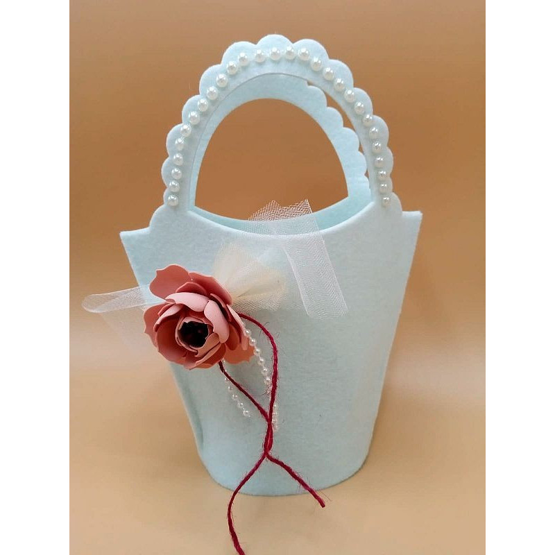 Fustella A4 Borsa con Fiori 3-D