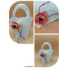 Fustella A4 Borsa con Fiori 3-D