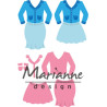 Fustella metallica Marianne Design Collectables Lady's suit