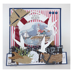 Fustella metallica Marianne Design Craftables Wave