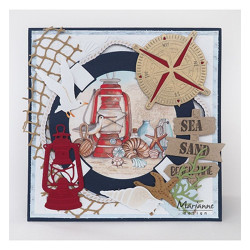 Fustella metallica Marianne Design Creatables Compass