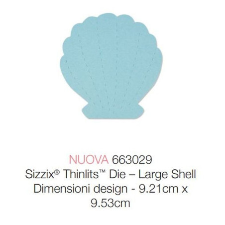 Fustella Sizzix Thinlits Large Shell