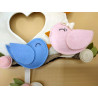 Fustella A4 Casetta con cuore e uccellino
