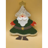 Fustella A4 Albero vestito da Babbo Natale