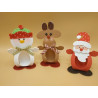 Fustella XL Porta dolcetti natalizio Renna Babbo Natale e Pupazzo di neve