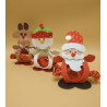 Fustella XL Porta dolcetti natalizio Renna Babbo Natale e Pupazzo di neve