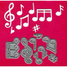 Fustella metallica Note musicali