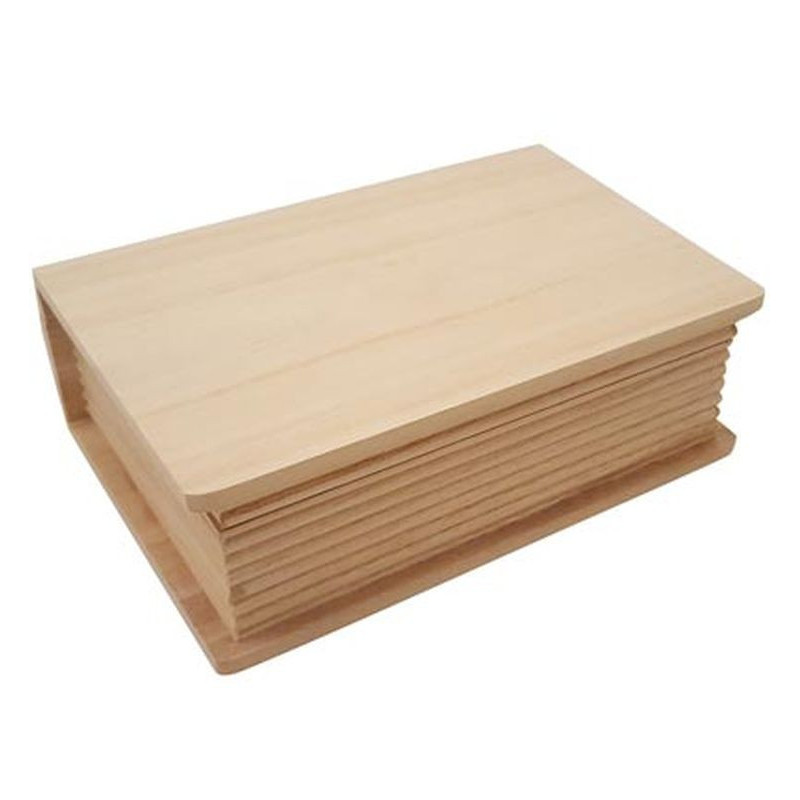 Box porta libro in legno