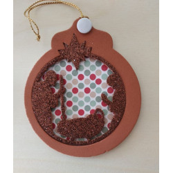 Fustella XL Palla di Natale con decorazioni