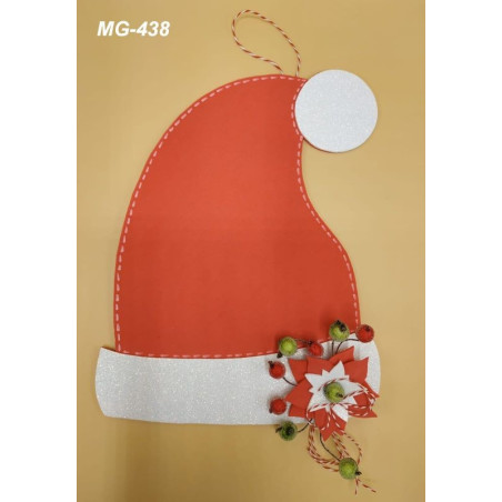 Fustella A4 Cappello di Babbo Natale con stella di Natale