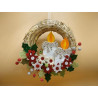 Fustella M Candela Agrifoglio e stella di Natale