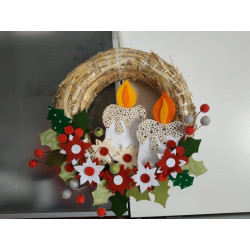 Fustella M Candela Agrifoglio e stella di Natale