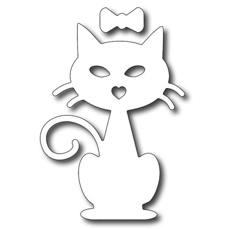 Fustella metallica Gatto con fiocco