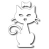 Fustella metallica Gatto con fiocco