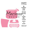 Fustella metallica Marianne Design Collectables Eline's typewriter