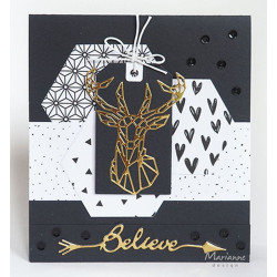 Fustella metallica Marianne Design Collectables Arrow sentiments
