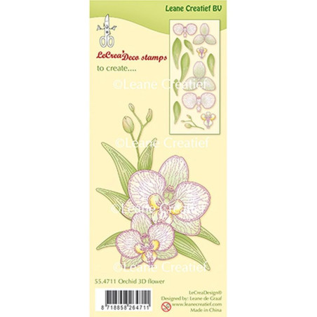 Timbro Leane Creatief Orchid 3D Flower