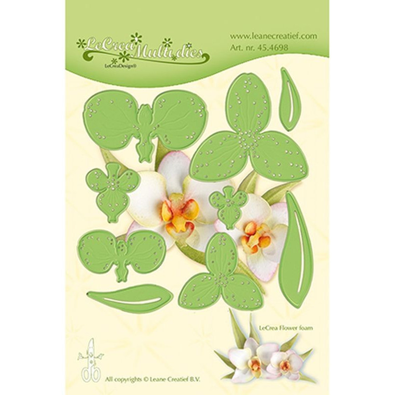 Fustella metallica Leane Creatief flower 012 Orchid