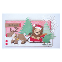 Fustella metallica Marianne Design Collectables Eline's Sleigh