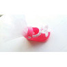 Fustella L Scarpetta maschio femmina porta confetti con fiocco e cuore