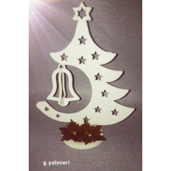 Fustella A4 Albero stella e campana tridimensionale
