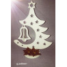Fustella A4 Albero stella e campana tridimensionale