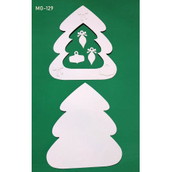 Fustella A4 Doppio Albero di Natale