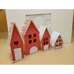 Fustella XL Villaggio natalizio 3D + elementi