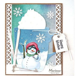 Fustella metallica Marianne Design Collectables hot chocolate mug