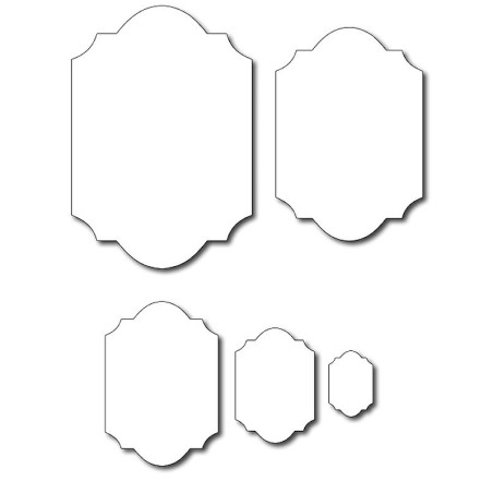 Fustella metallica Etichette tag