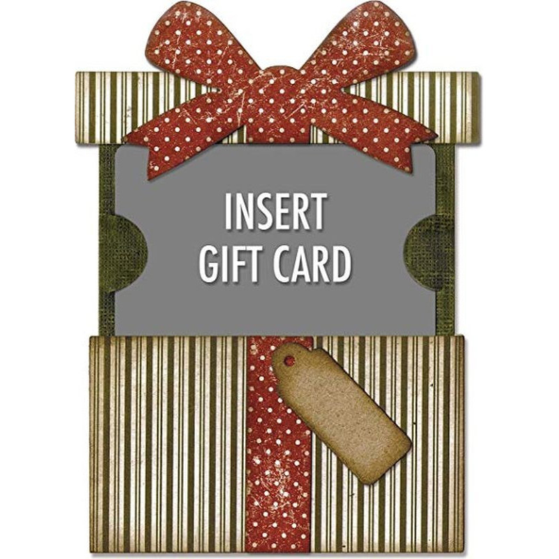 Fustella Sizzix Thinlits Gift card package by Tim Holtz