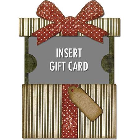 Fustella Sizzix Thinlits Gift card package by Tim Holtz