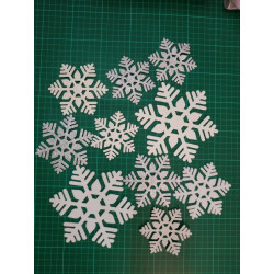 Fustella XL Albero 3D di fiocchi di neve