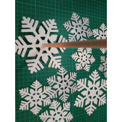 Fustella XL Albero 3D di fiocchi di neve