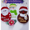Portaposate A4 Babbo Natale Renna Pupazzo di neve
