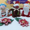 Fustella XL Porta dolcetti natalizio Renna Babbo Natale e Pupazzo di neve