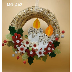 Fustella M Candela Agrifoglio e stella di Natale