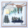 Fustella metallica Marianne Design Creatables driving home for christmas